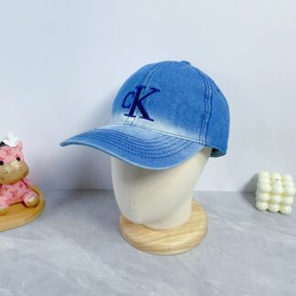 Calvin Kleinf washed denim baseball cap