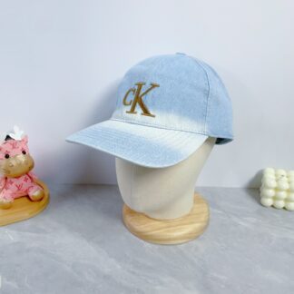 Calvin Kleinf washed denim baseball cap