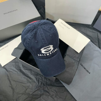 Balenciaga new double circle letter embroidered baseball cap