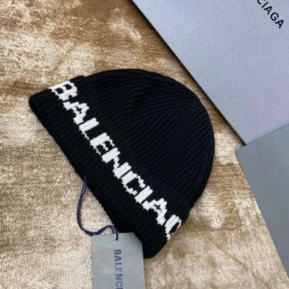 Balenciaga jacquard letter beanie