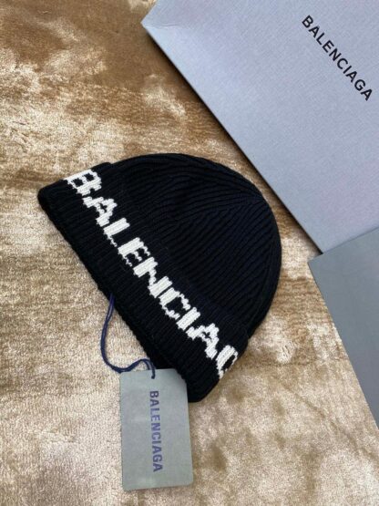 Balenciaga jacquard letter beanie