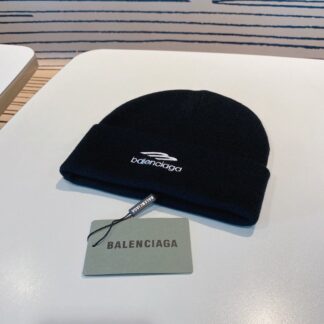 Balenciaga autumn and winter unisex letter knitted hat