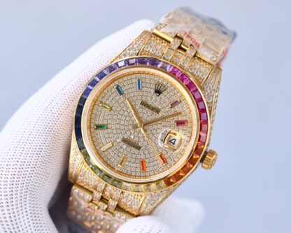 Rolex Logbook with full diamond trim, 41mm diameter - Image 5