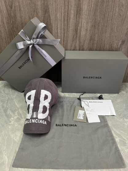 Balenciaga all-match logo embroidered baseball cap