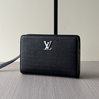 Louis Vuitton LV combination lock clutch bag