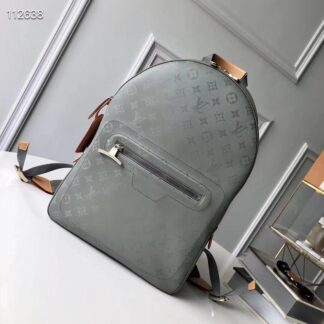 Louis Vuitton MONOGRAM TITANIUM small backpack