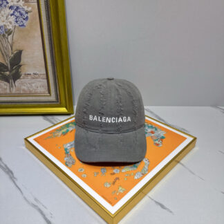 Balenciaga pure cotton distressed stylish baseball cap
