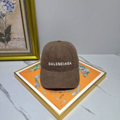 Balenciaga pure cotton old fashioned baseball cap