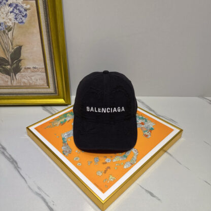 Balenciaga pure cotton old fashioned baseball cap