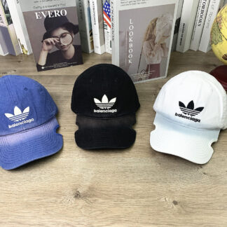 Balenciaga embroidered letters soft top washed distressed personalized baseball cap