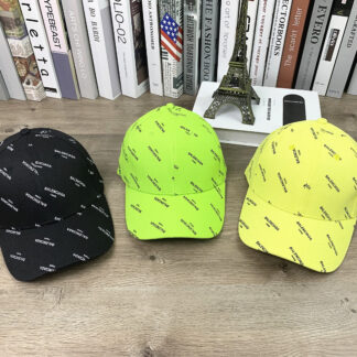 Balenciaga full print LOGO hard top casual cap