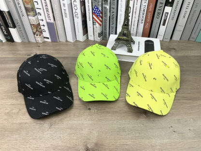 Balenciaga full print LOGO hard top casual cap