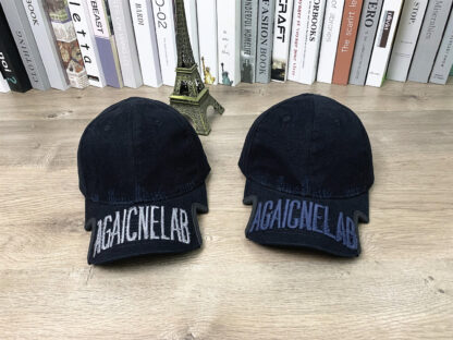Balenciaga distressed high street personalized washed soft top baseball cap