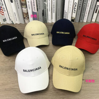 Balenciaga classic letter embroidered soft top versatile cap