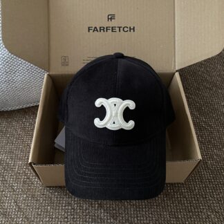 Celine autumn and winter retro hard top baseball cap
