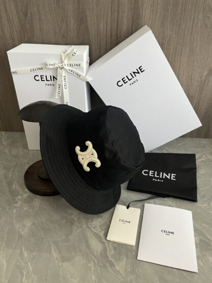 Celine logo embroidered bucket hat