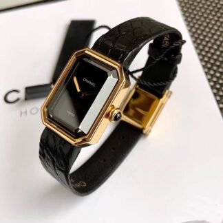 Chanel Black Gold Sugar Cube Women's Quartz Watch