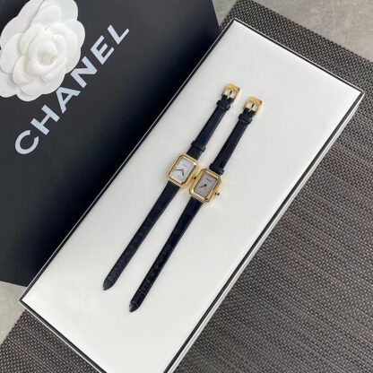 Chanel Black Gold Sugar Cube Women's Watch - Image 2