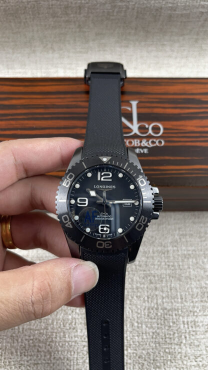 Longines Conquest 43 Black Ceramic Series Watch - Image 2