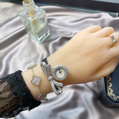 Chanel diamond bow watch - Image 2