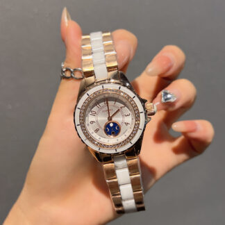 Chanel diamond-set ceramic watch