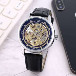 Longines automatic engraved movement fashion watch