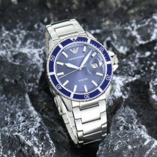 Armani simple atmospheric quartz steel strap men's watch