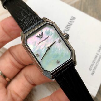 Armani Two-hand Sugar Cube Watch