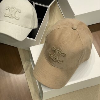 Celine autumn and winter logo corduroy baseball cap