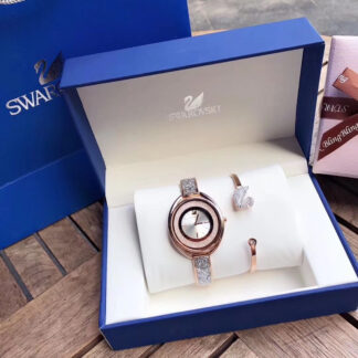 Swarovski Little Swan Goddess Fan Quartz Watch