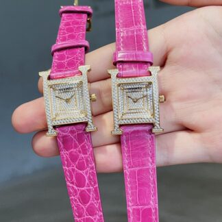Hermes square dial quartz watch