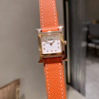 Hermes Square Dial Diamond Quartz Watch