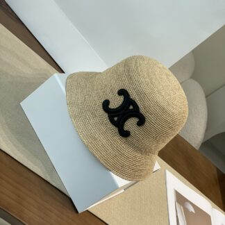 Celine raffia woven straw hat