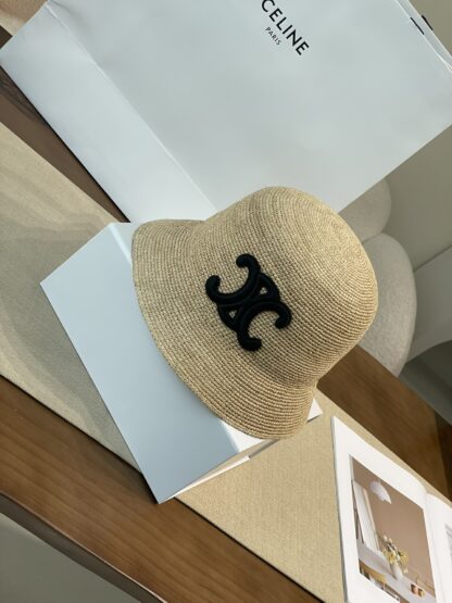 Celine raffia woven straw hat