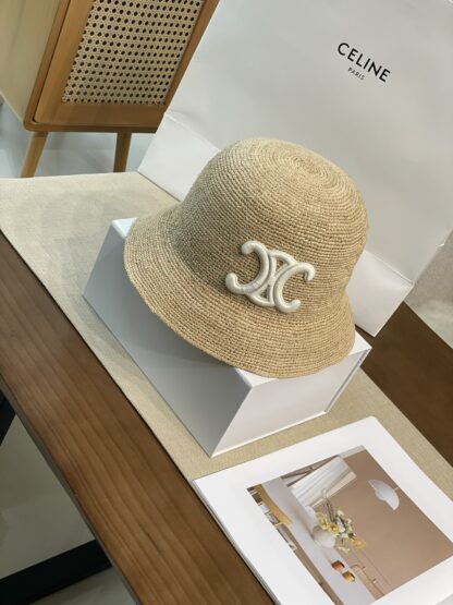 Celine raffia woven straw hat