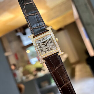 Hermes Starry Square Dial Exquisite Watch