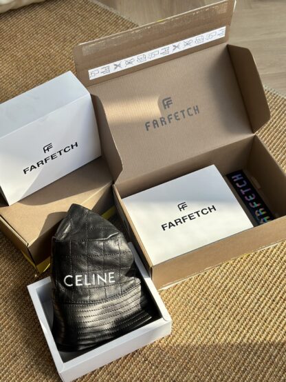 Celine sheepskin diamond high fashion bucket hat