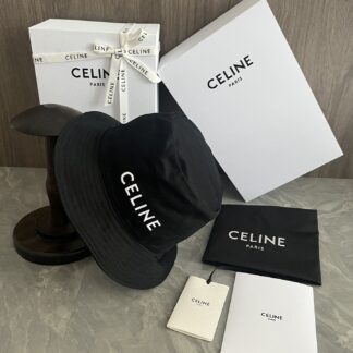 Celine new cotton embroidered bucket hat