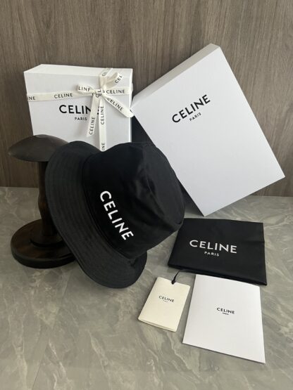 Celine new cotton embroidered bucket hat