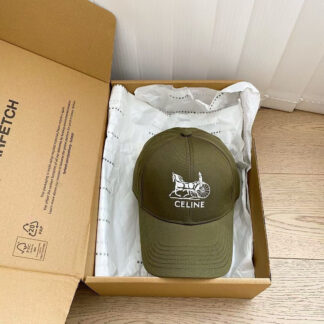 Celine carriage embroidered baseball cap