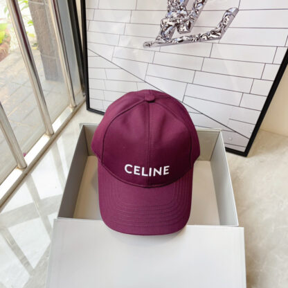 Celine all-match embroidered letters baseball cap