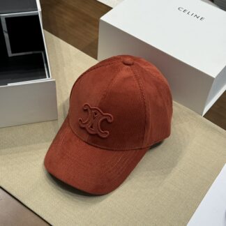 Celine autumn and winter logo corduroy baseball cap