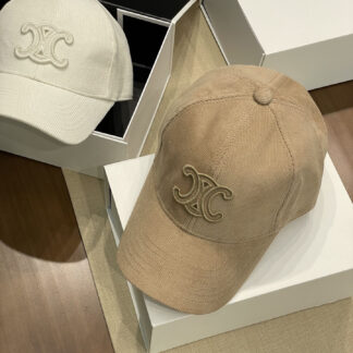 Celine autumn and winter logo corduroy baseball cap