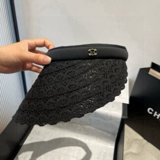 Celine new hollow top headband sun hat