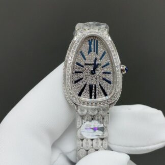 Bulgari Gilded Snake Shadow White Shell Watch