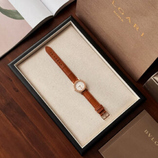 Bulgari white gold ladies watch