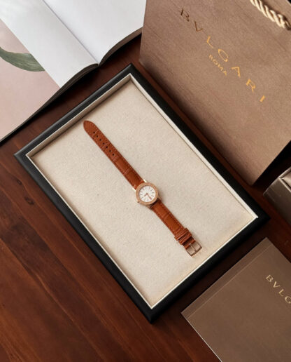 Bulgari white gold ladies watch