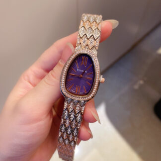 Bulgari gilded snake shadow shining watch