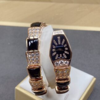 Bulgari Rose Gold Two-Circle Snake Watch