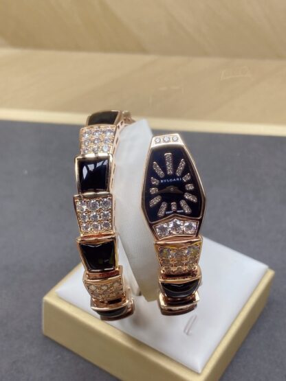 Bulgari Rose Gold Two-Circle Snake Watch
